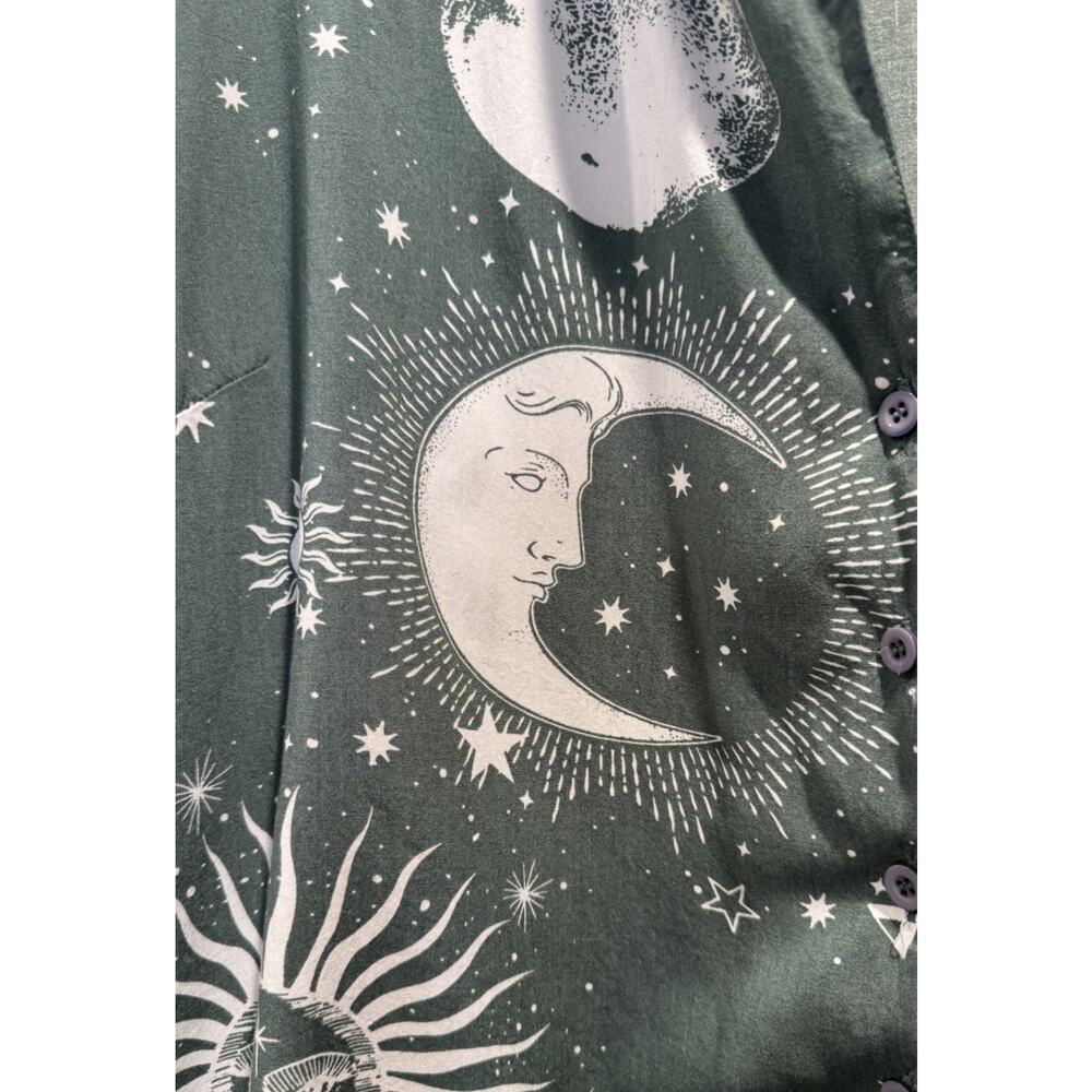 ASOS Design Size US8 Celestial Button Front Top G… - image 5